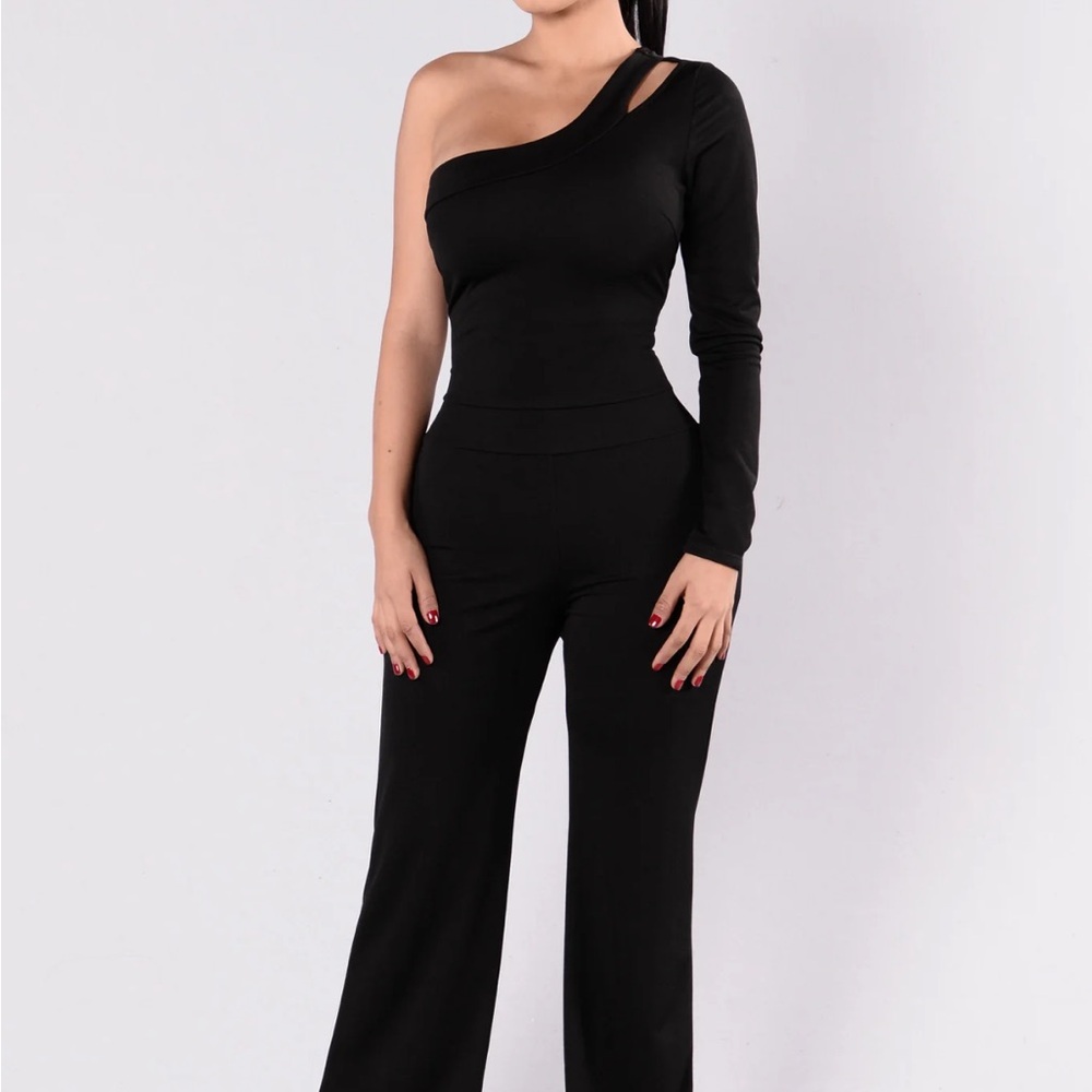 Fashion Nova Downtown Adventures Jumpsuit - Black Sz 2X